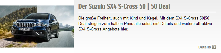 S cross Angebot